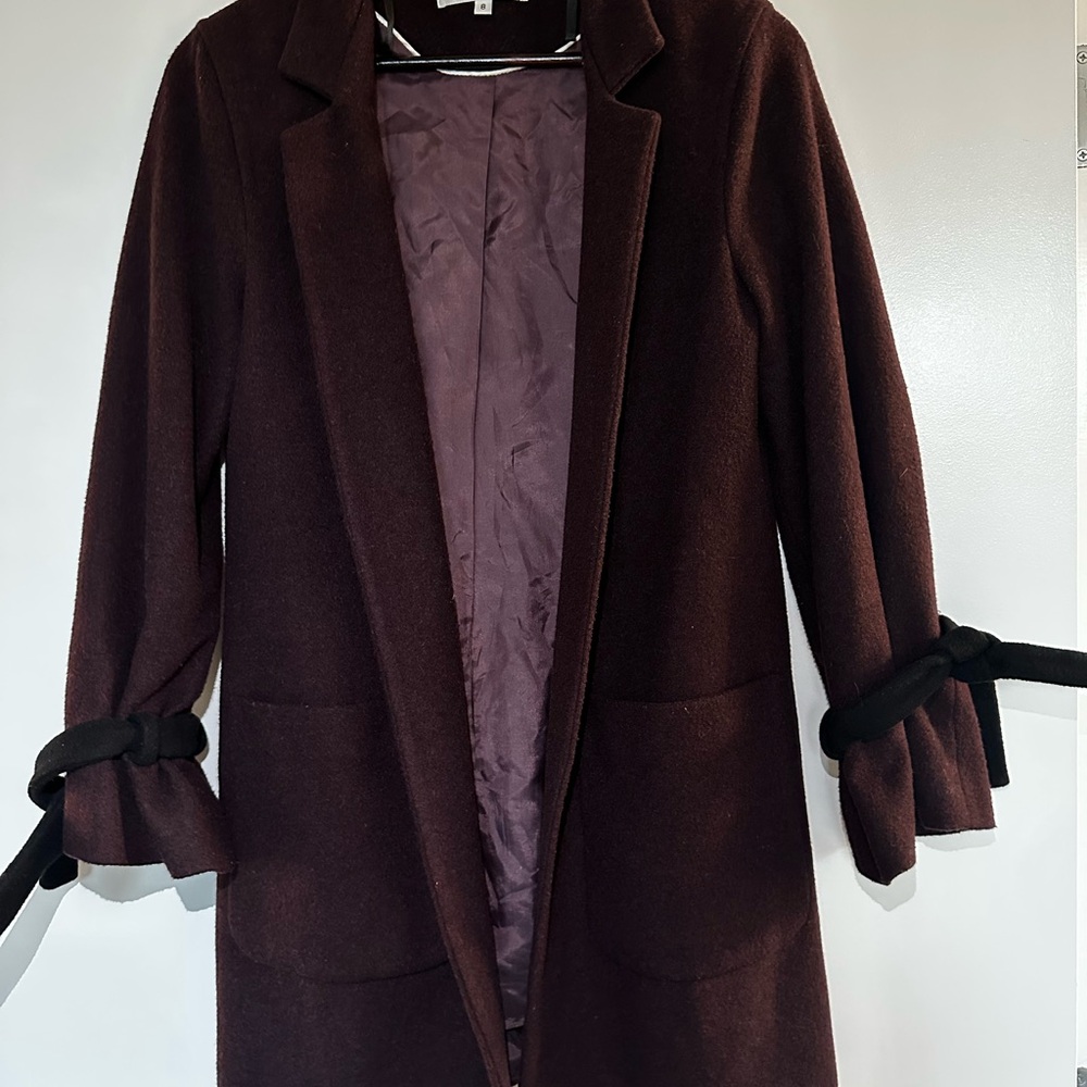 Helene Berman Purple Wool Coat